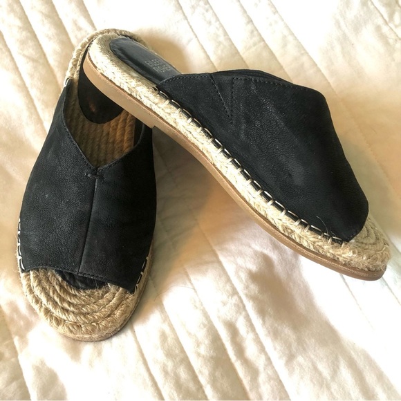 Eileen Fisher Milly Black Nubuck Espadrilles. Size 6.5 - Picture 3 of 10